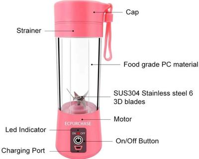 Portable & Rechargeable Electric Juicer Blender
